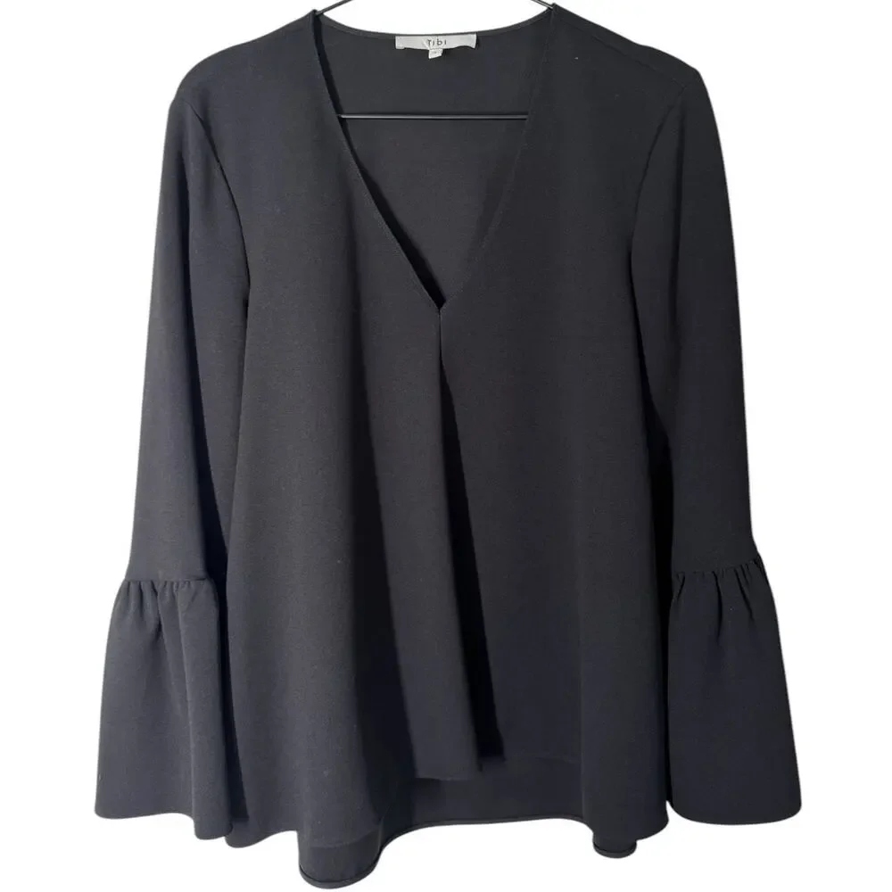 Tibi structured crepe